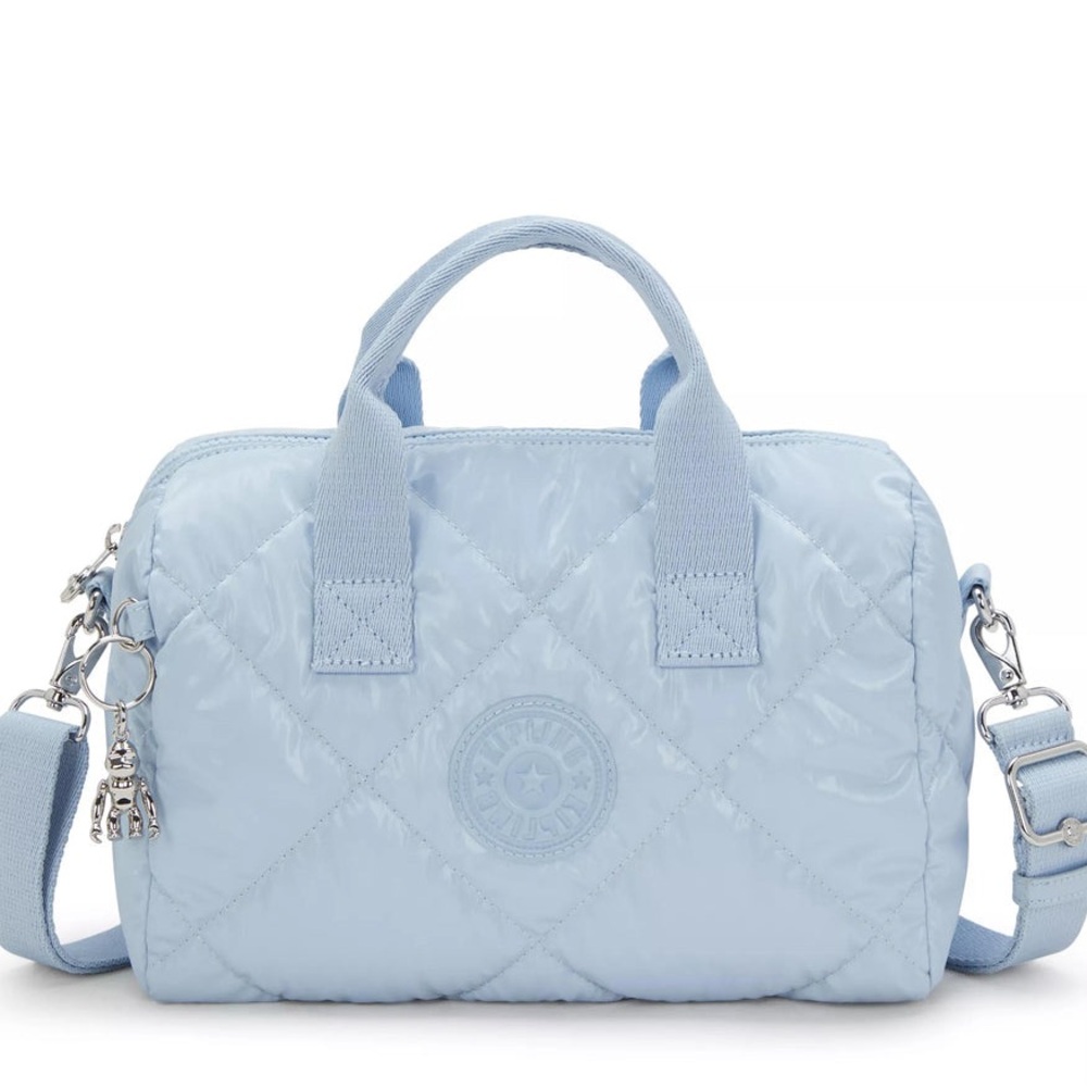 Kipling Bina Medium Shoulder Bag in Glowing Blue QI quilt